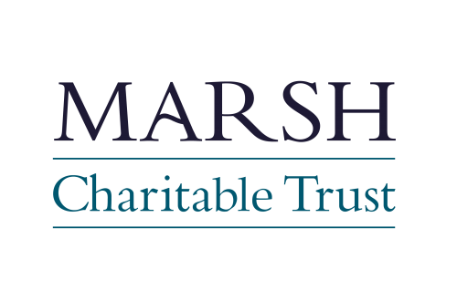 Marsh Charitable Trust logo with company name in dark blue text and Charitable Trust in teal below